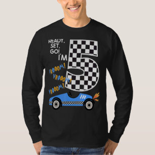 T-shirt Voiture de course 5e anniversaire de la fête de co