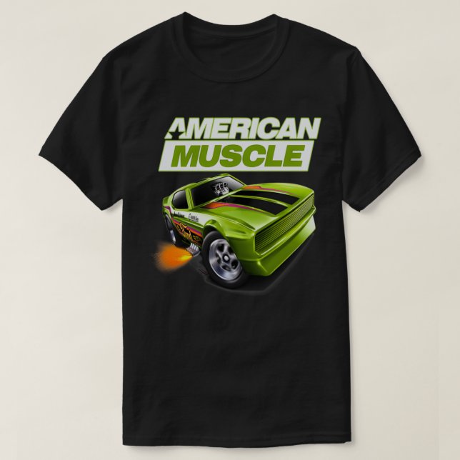 T-shirt Voiture de course américaine Super Sport Super Car (Design devant)