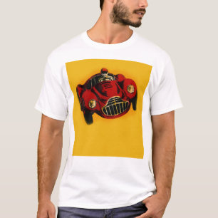 T-shirt Voiture de course automobile jaune rouge