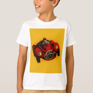 T-shirt Voiture de course automobile jaune rouge