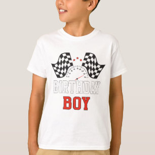 T-shirt Voiture de course Boy Race d'anniversaire Pilote d