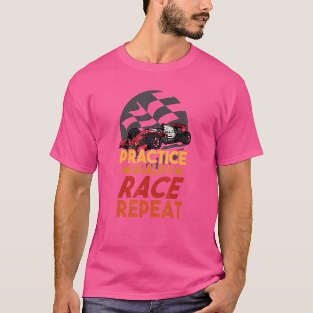 T-shirt Voiture de course de Formule à roues ouvertes Entr (Devant)