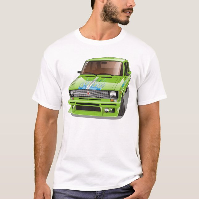 T-shirt Voiture de course de rue (Devant)