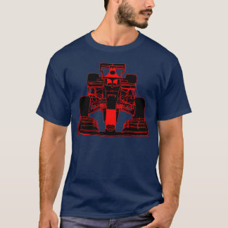 T-shirt Voiture de course formule voiture de course rouge