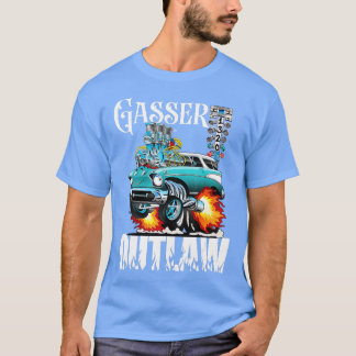 T-shirt Voiture de course Gasser Outlaw Classe de traîneau