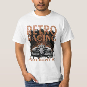 T-shirt Voiture de course Rétro Authentique