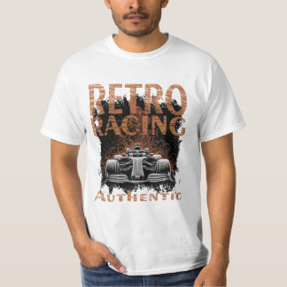 T-shirt Voiture de course Rétro Authentique
