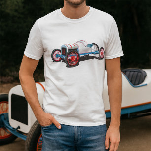 T-shirt Voiture de course vintage classique Auto