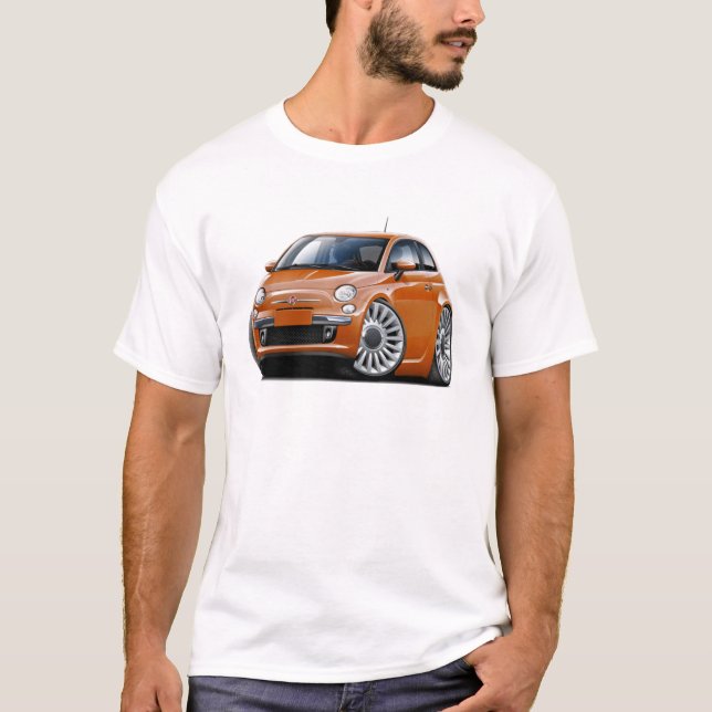 T-shirt Voiture de cuivre de Fiat 500 (Devant)