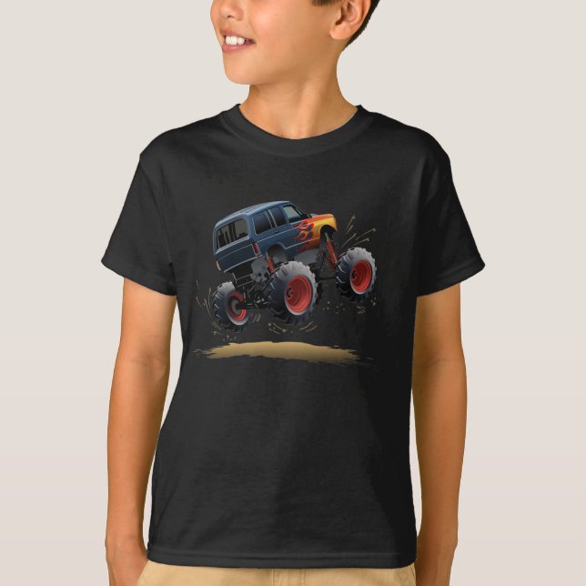 T-shirt Voiture de dessin (Devant)