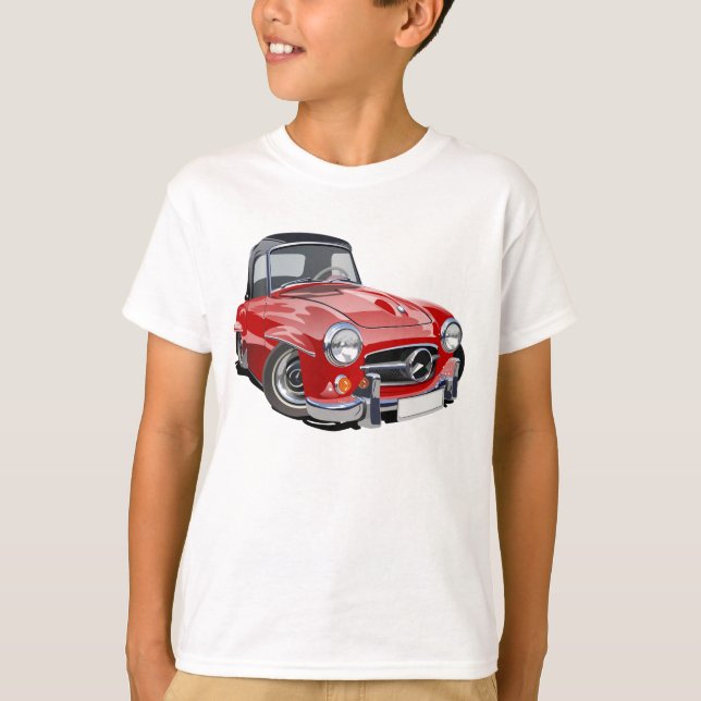 T-shirt Voiture de dessin (Devant)