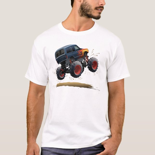 T-shirt Voiture de dessin (Devant)