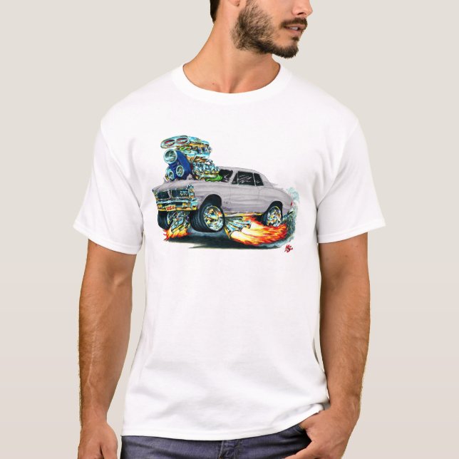 T-shirt Voiture de gris de 1965 GTO (Devant)