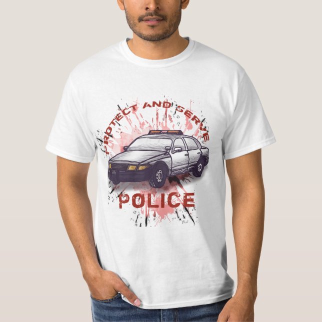 T-shirt voiture de police (Devant)