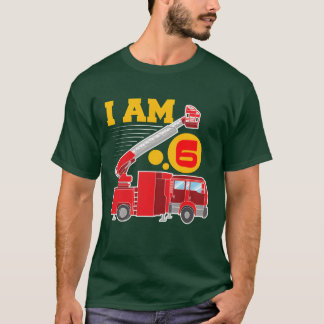 T-shirt Voiture de pompier Anniversaire Je suis en famille