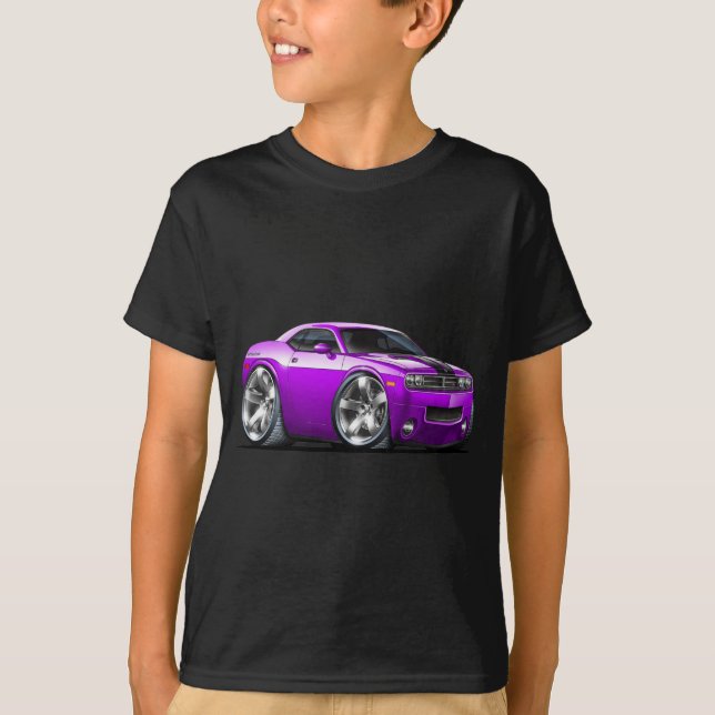 T-shirt Voiture de pourpre de challengeur (Devant)