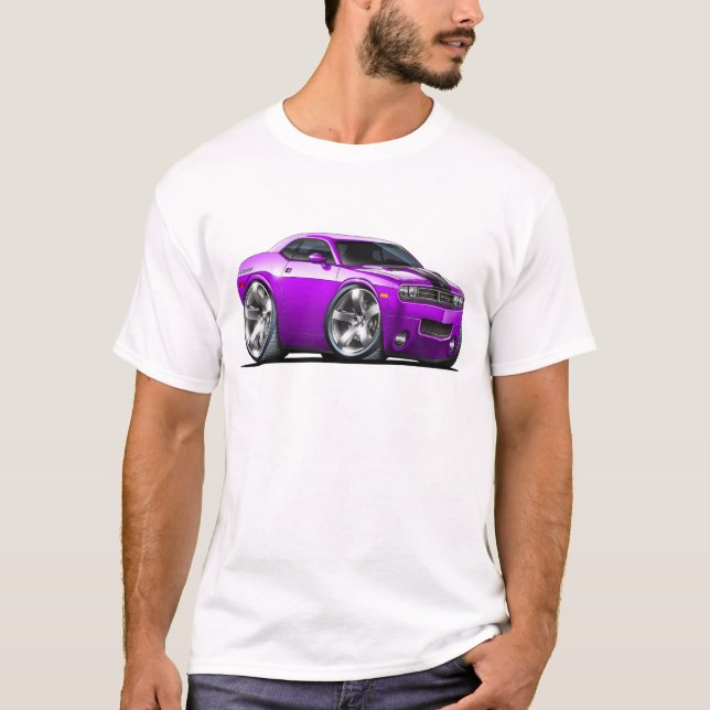 T-shirt Voiture de pourpre de challengeur (Devant)