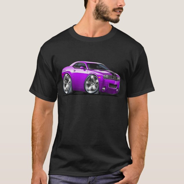 T-shirt Voiture de pourpre de challengeur (Devant)