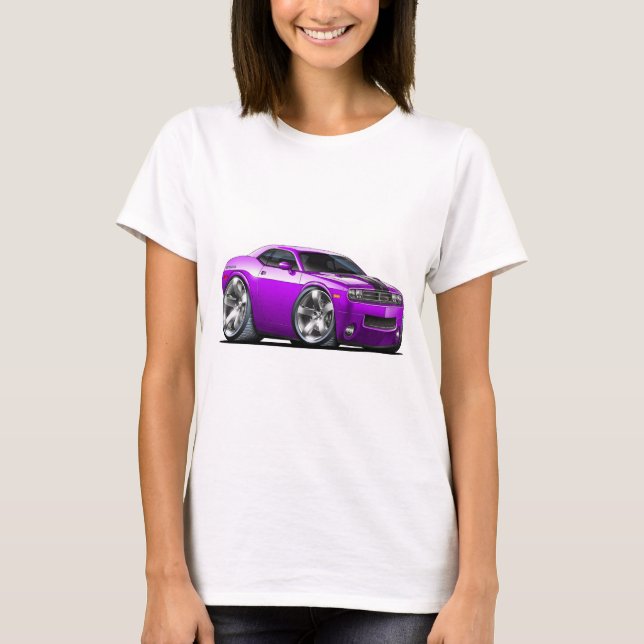 T-shirt Voiture de pourpre de challengeur (Devant)
