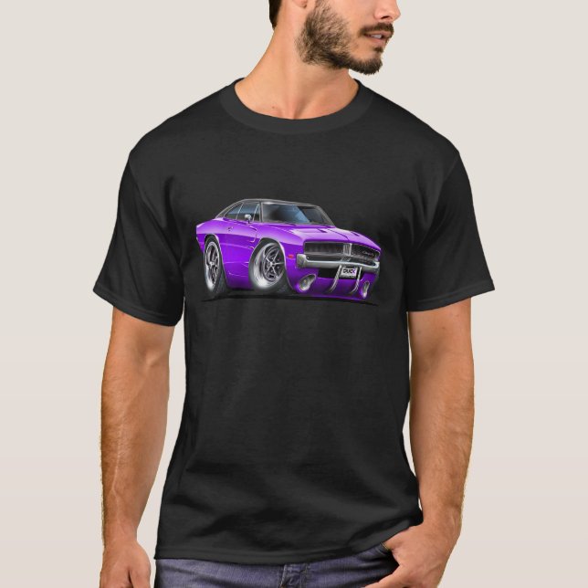 T-shirt Voiture de pourpre de chargeur de Dodge (Devant)