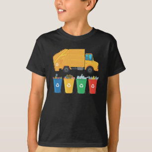 T-shirt Voiture de recyclage des ordures de camion de recy