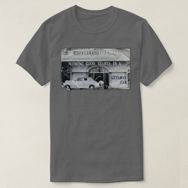 T-shirt voiture de retrait (Design devant)