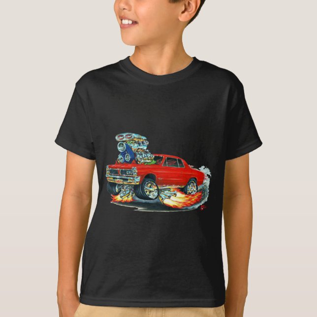 T-shirt Voiture de rouge de 1965 GTO (Devant)