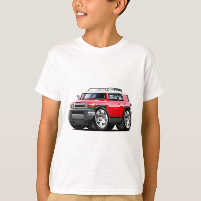 T-shirt Voiture de rouge de croiseur des FJ (Devant)