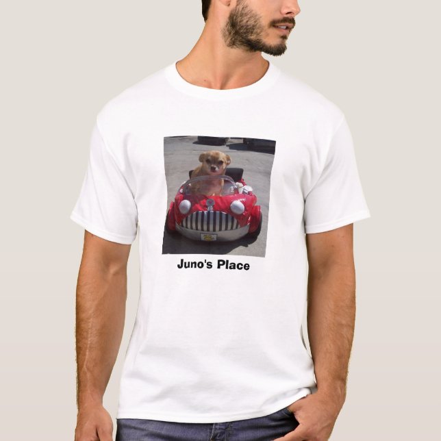 T-shirt Voiture de rouge de l'endroit de Juno (Devant)