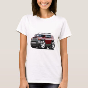 T-shirt Voiture de rouge foncé de croiseur des FJ