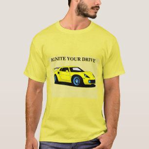 T-shirt Voiture de sport au design élégant et à l'esthétiq