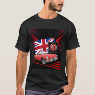 T-shirt Voiture De Sport Britannique Mg Mgb Convertible