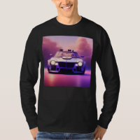 Voiture de sport classique futuriste Cyberpunk Coo