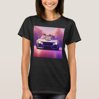 T-shirt Voiture de sport classique futuriste Cyberpunk Coo