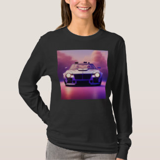 T-shirt Voiture de sport classique futuriste Cyberpunk Coo