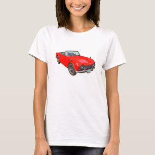 T-shirt Voiture de sport convertible rouge de Triumph Tr4
