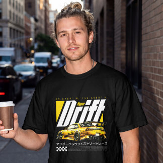 T-shirt Voiture de sport de course de rue JDM Hyper Drift