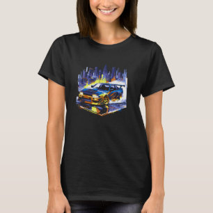 T-shirt Voiture de Sport Drift Course de Rue Hommes Garçon