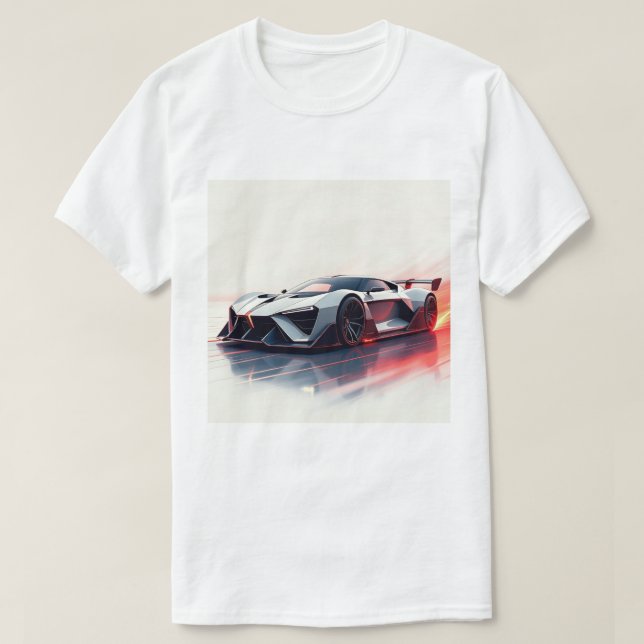 T-shirt Voiture de sport futuriste - Design élégant généré (Design devant)