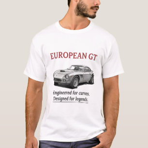 T-shirt Voiture de sport Grand Tourer GT Vintage européen