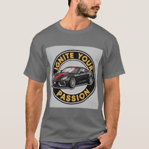 T-shirt Voiture de sport noire