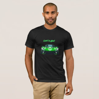 T-shirt Voiture de sport verte