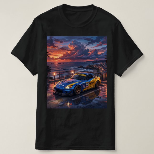 T-shirt Voiture de tourisme Honda S2000 (Design devant)