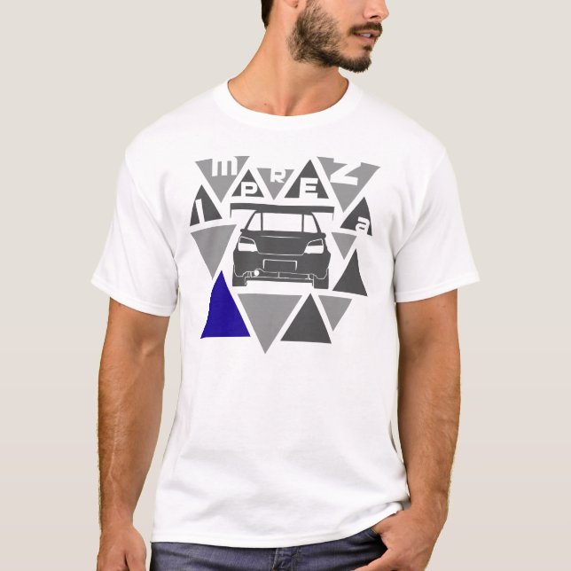 T-shirt Voiture de triangle - Impreza- (Devant)