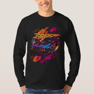 T-shirt Voiture de tuning des années 90 Pace Car voiture d