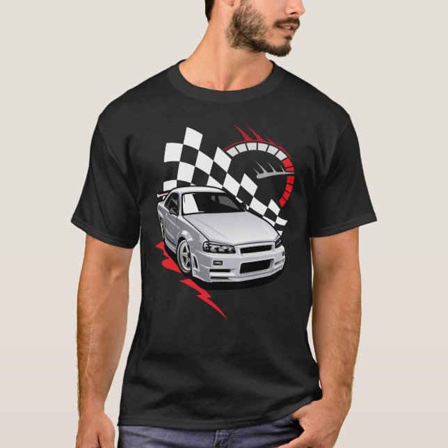 T-shirt Voiture de vitesse (Devant)