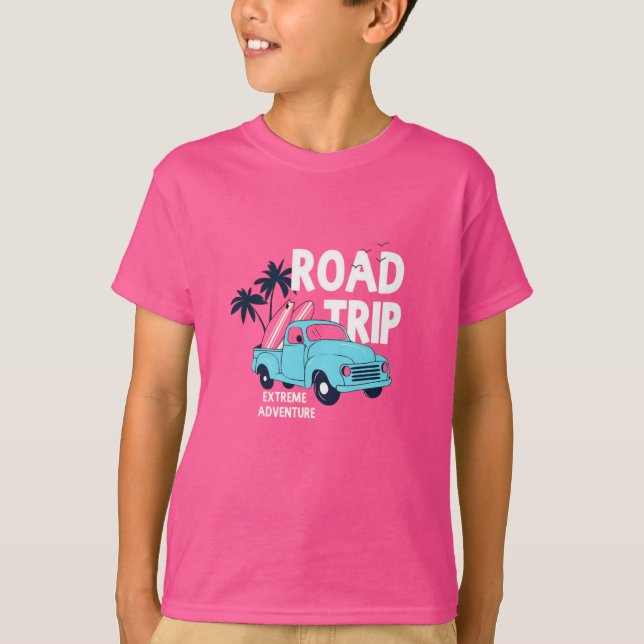 T-shirt Voiture de voyage (Devant)
