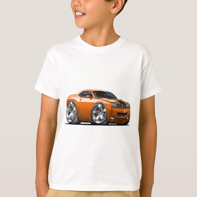 T-shirt Voiture Dodge Challenger Orange (Devant)