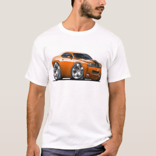 T-shirt Voiture d'orange de challengeur de Dodge