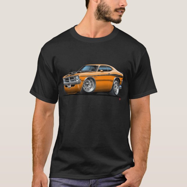 T-shirt Voiture d'orange de démon de Dodge (Devant)